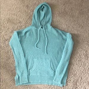 Blue sweater hoodie